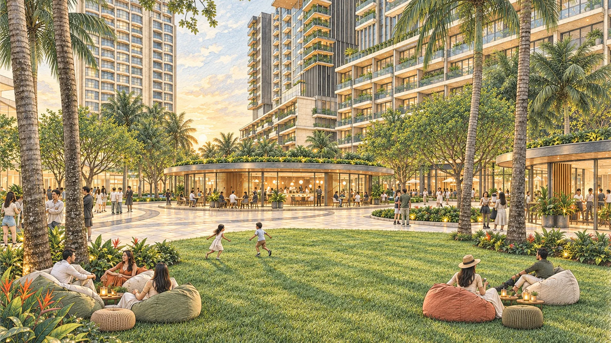 Suncity – An Khánh – Sân vườn nội khu